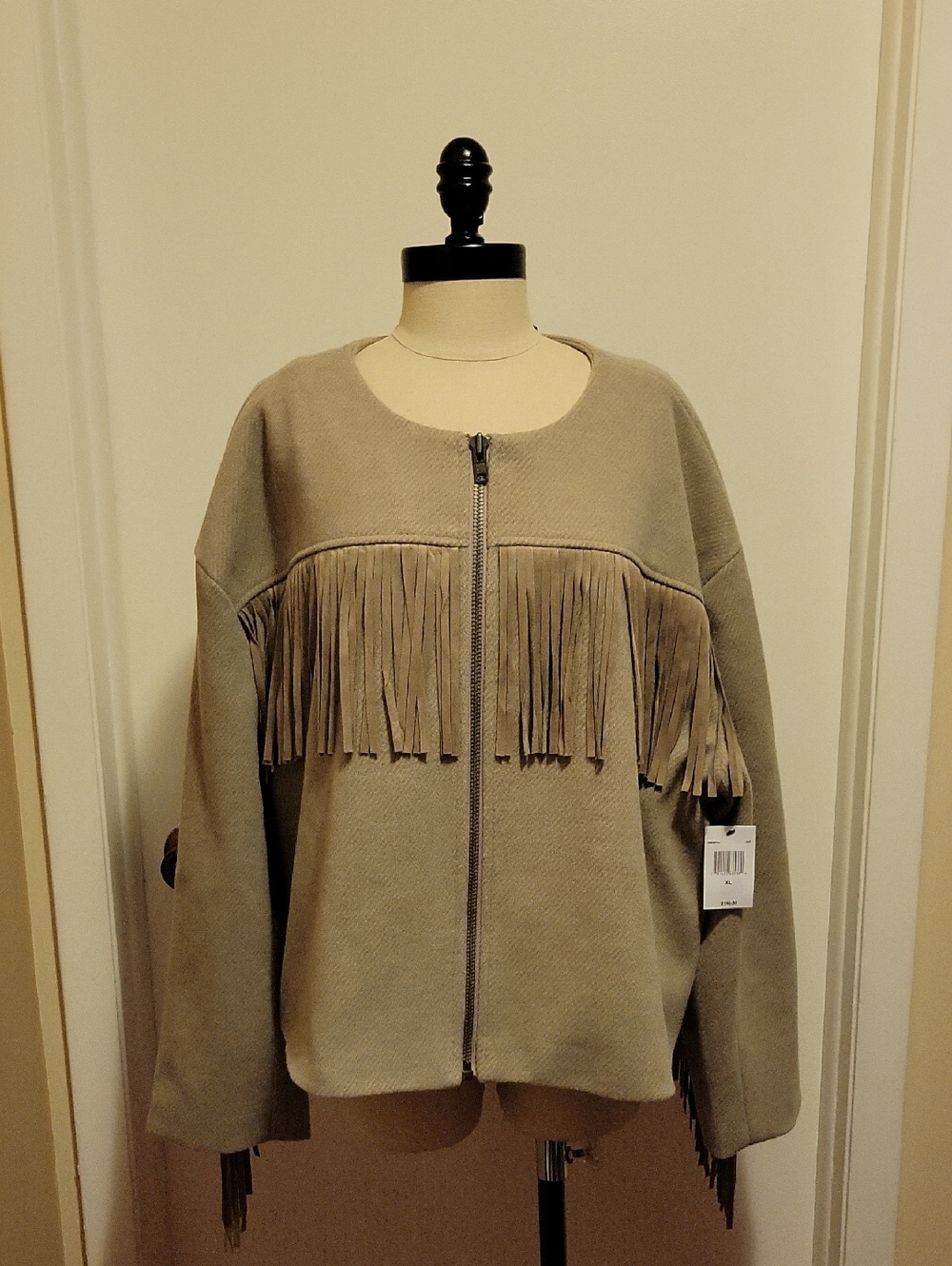 NWT: RM Rebecca Minkoff Womens Fringe Jacket
